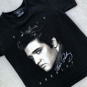 Elvis Presley 2005 Direct From Graceland EPE Black Kids Tee Size Small